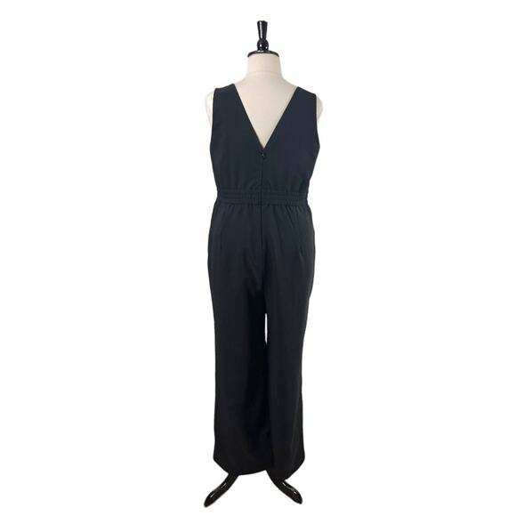 Torrid Jumpsuit Wrap Top V-neck Sleeveless Black Wide Leg Women’s Plus Size 14 - Picture 4 of 11